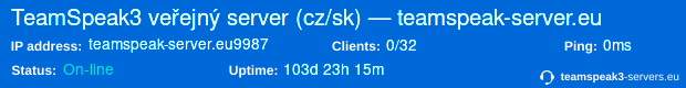 teamspeak-server.eu:9987 status banner