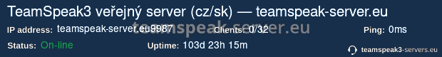 teamspeak-server.eu:9987 status banner