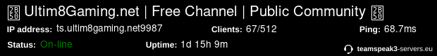 ts.ultim8gaming.net:9987 status banner